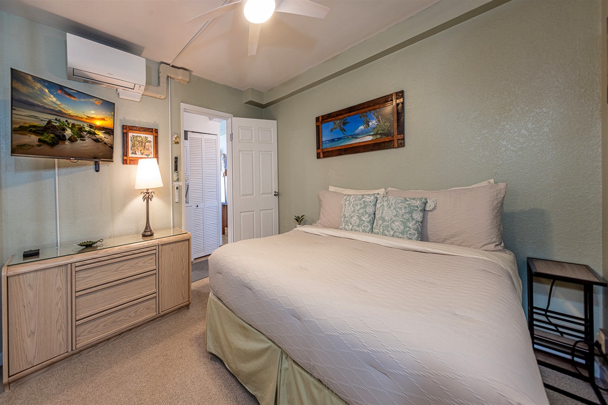Relax in the air conditioner bedroom after your day's adventures!