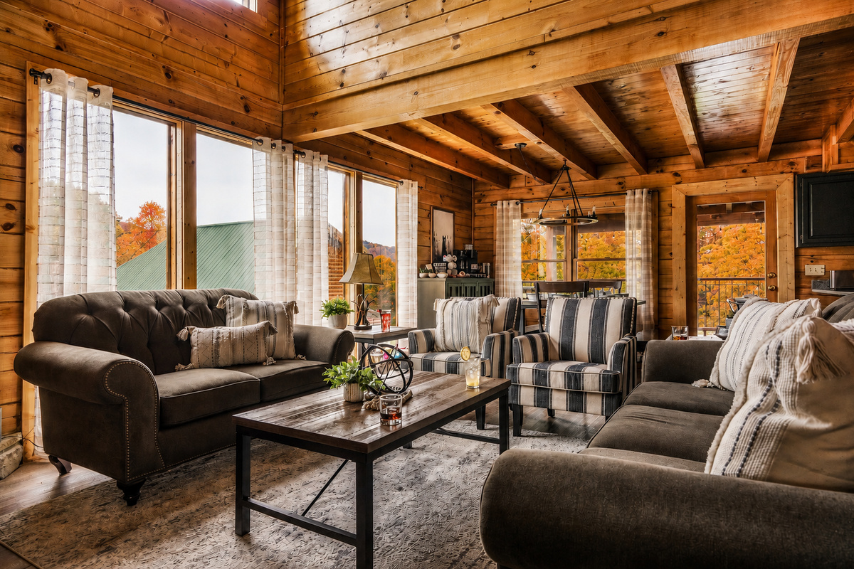 Gather with family and friends in our living room or send the kids to the theater/game room!