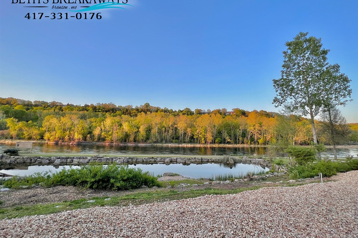 Catch and release pond just out the back door!