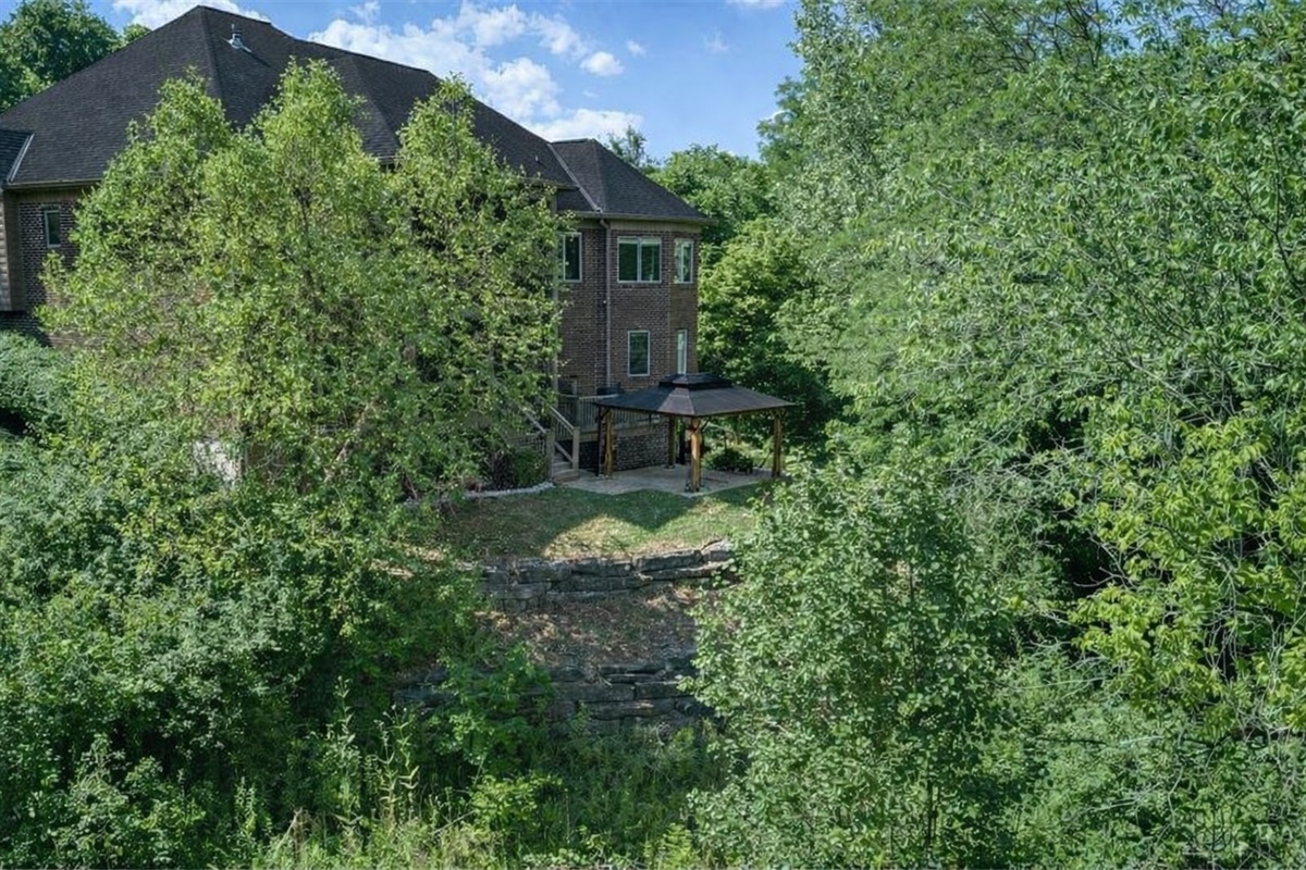 Rear of Home-Private/Walk Out From Lower Level