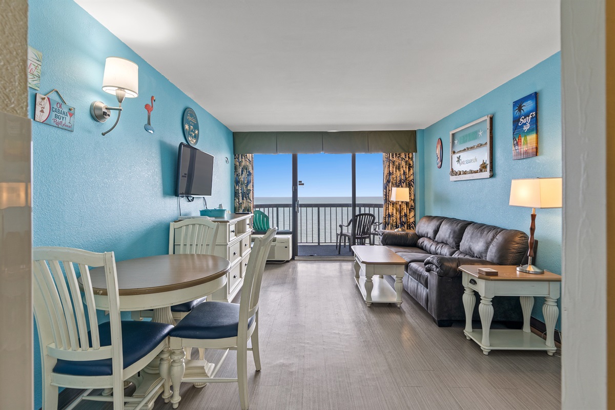 living room from kitchen area