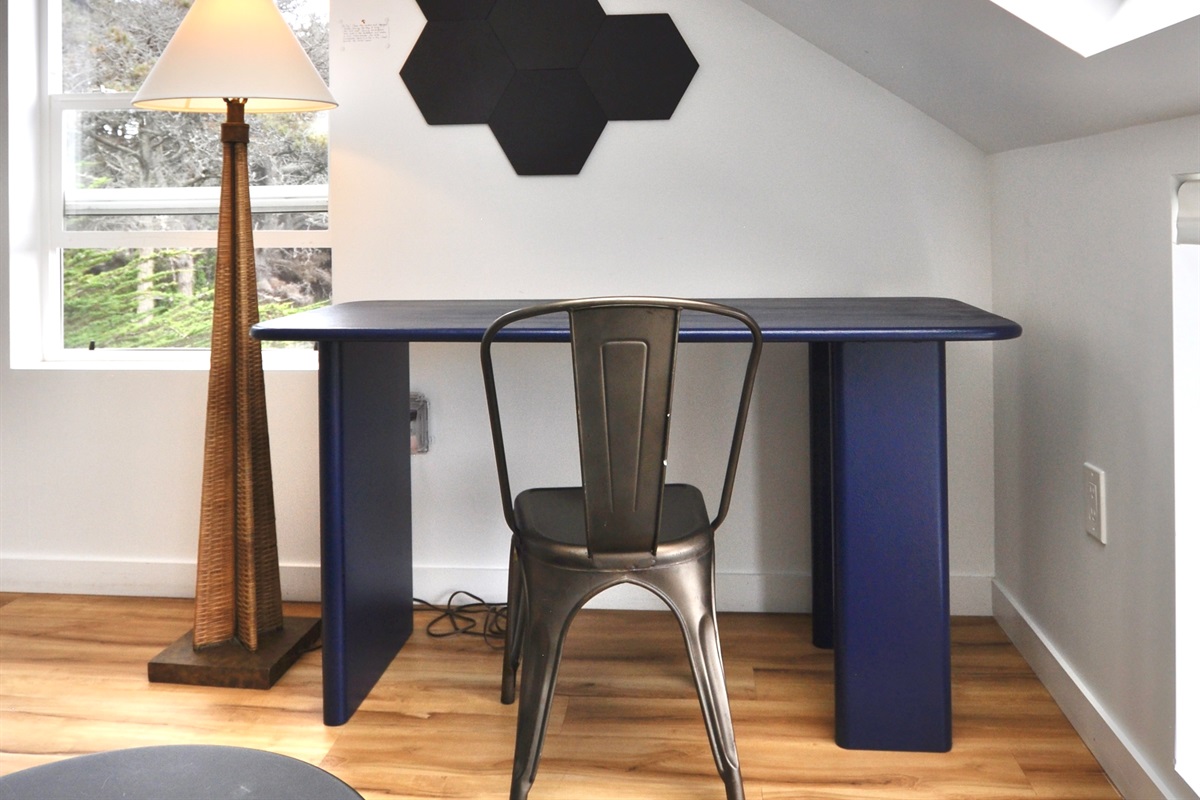 workspace with ocean view and high-speed internet