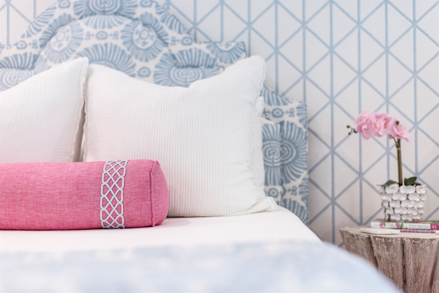 Exquisite decorator's details shine throughout the home.