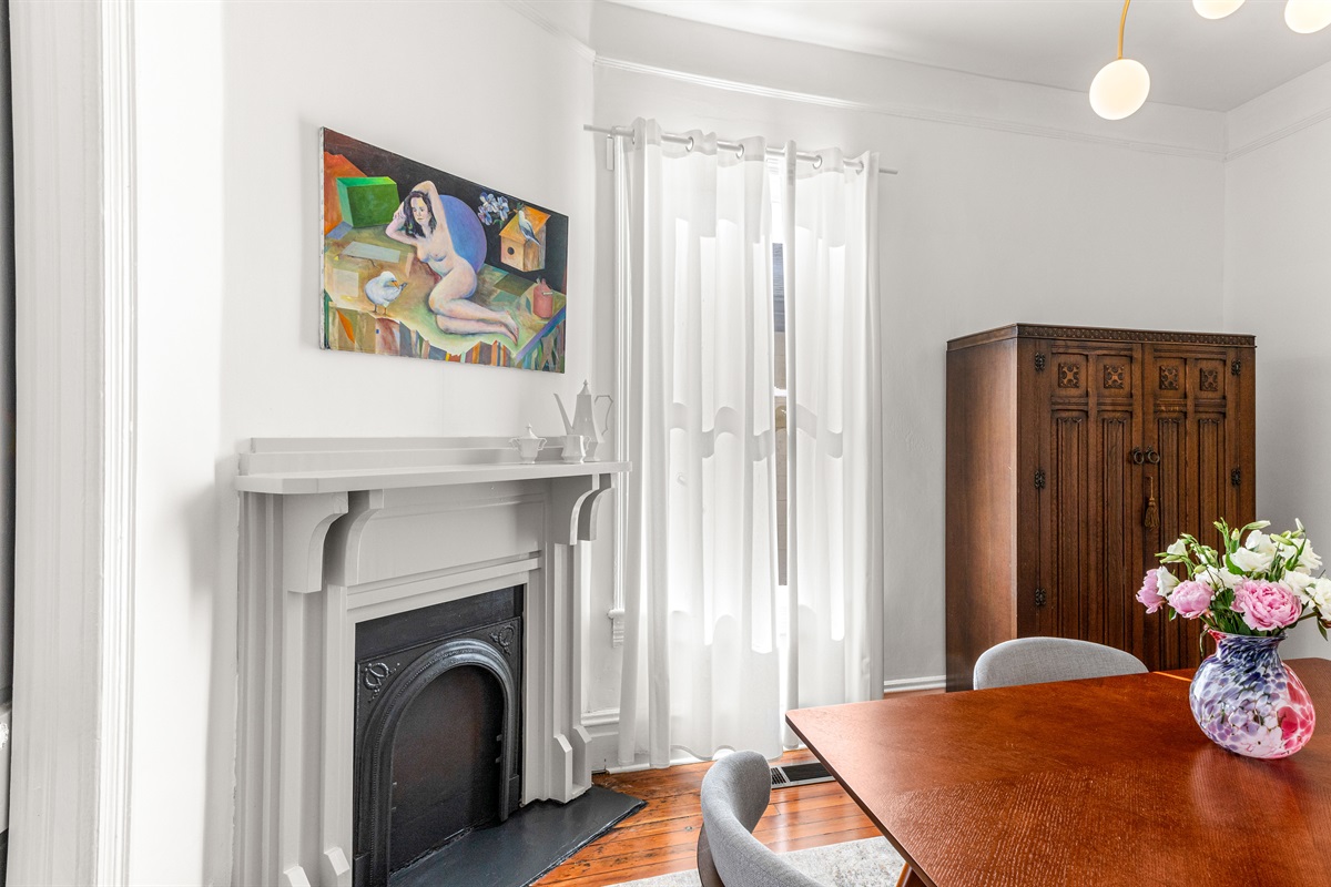 Two Decorative Fireplaces
