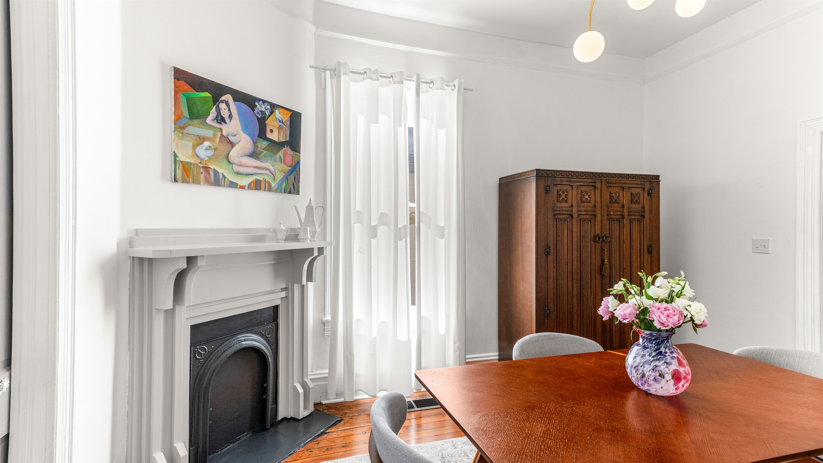 Two Decorative Fireplaces