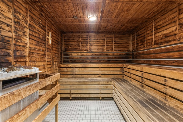 Sauna in the fitness center