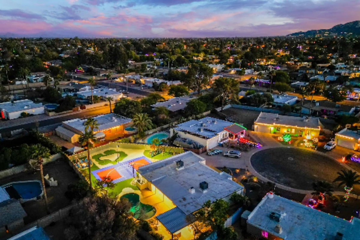 Tucked into a quiet Scottsdale street, but the backyard tells a completely different story.