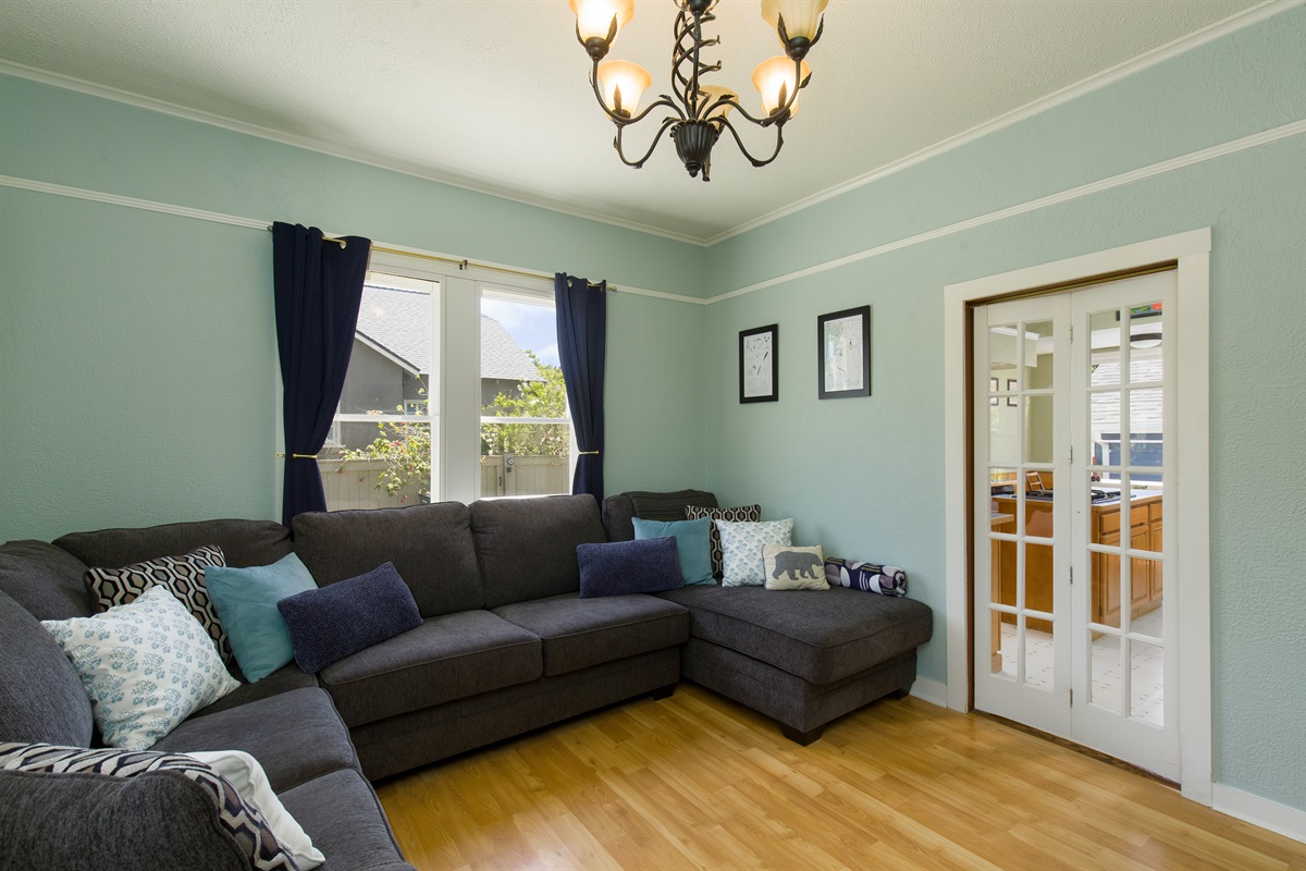 Living room detail showing decor and furnishings