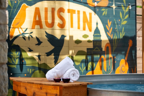 Relax and refresh while sipping on your favorite wine!