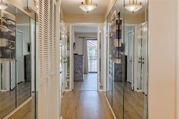 Hallway down to second bedroom
