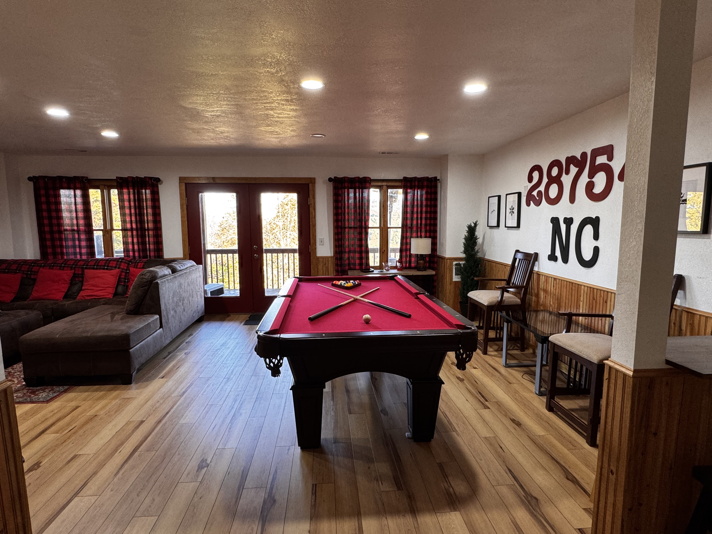 Gather in the lower-level game room for pool, TV and relaxed evenings together.