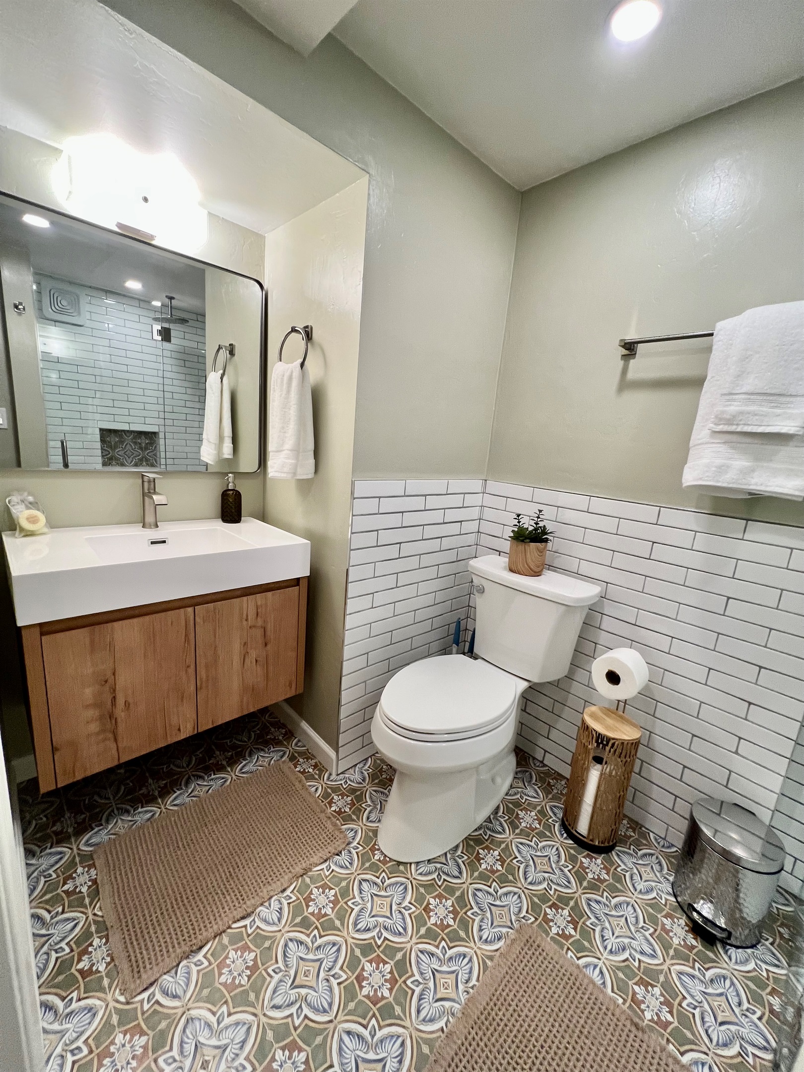 From the artful designer tile to the sparkling walk-in shower, every detail is crafted for your comfort.