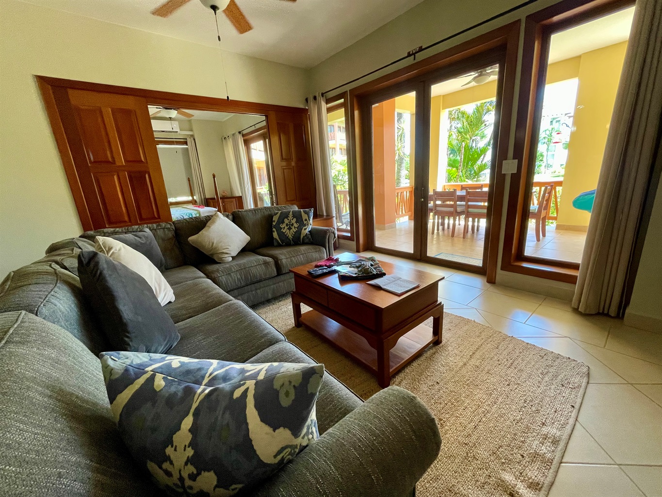 Living Room with Patio