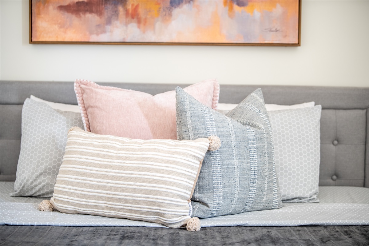 Soft, inviting details that make the room feel like home