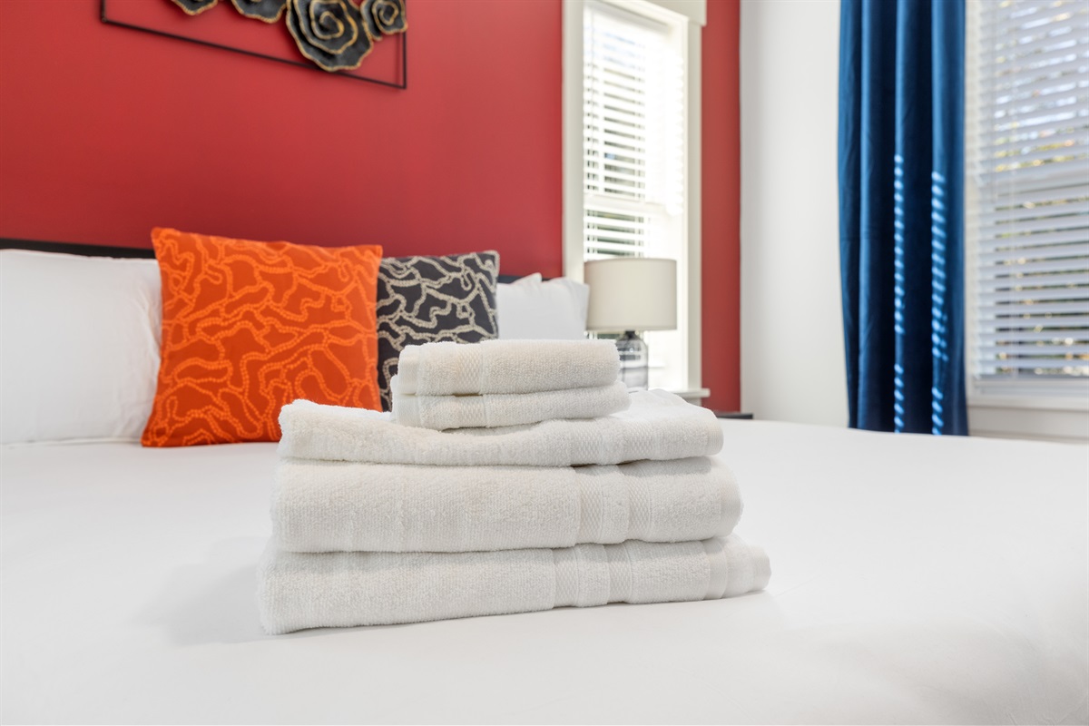 Luxury linens on your king bed