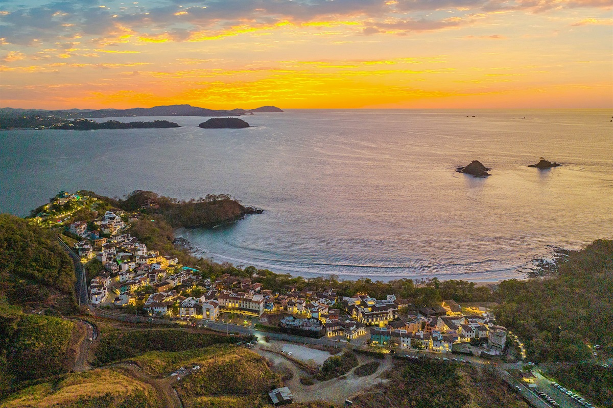 Stunning sunsets over Playa Danta