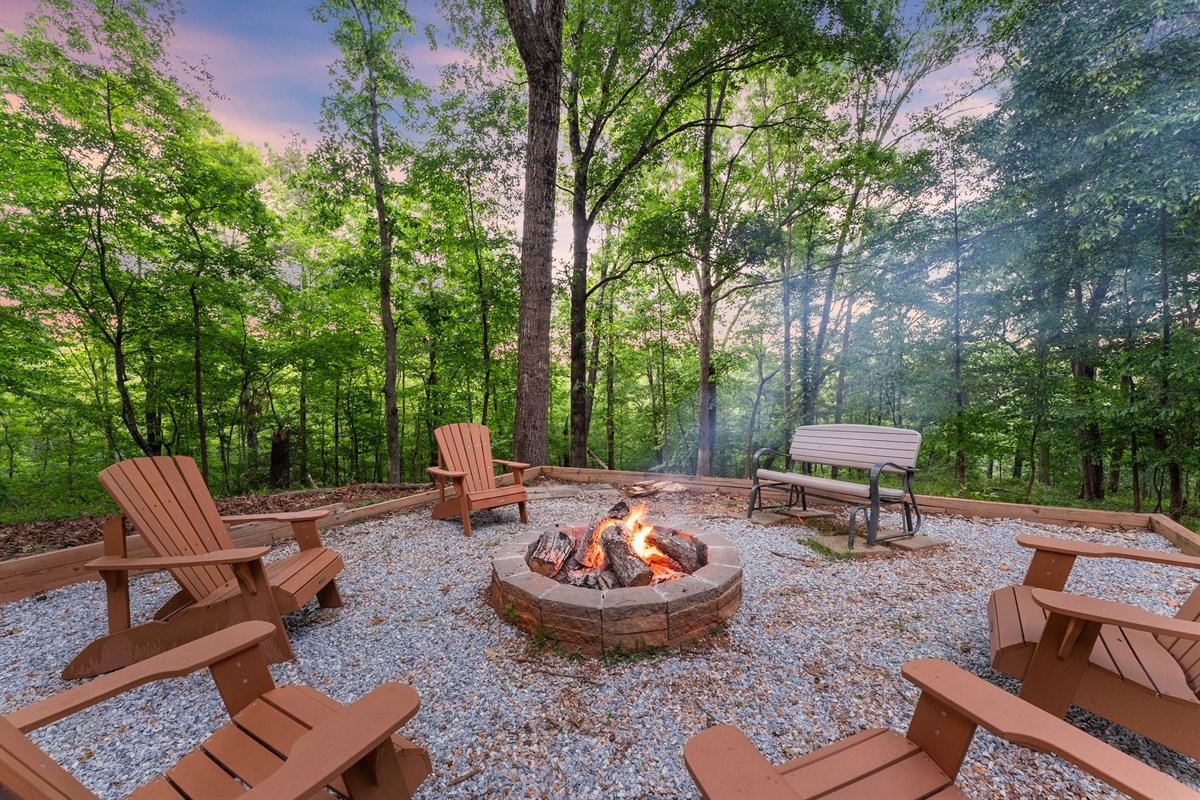 Secluded log cabin tucked away on a peaceful 3-acre property.