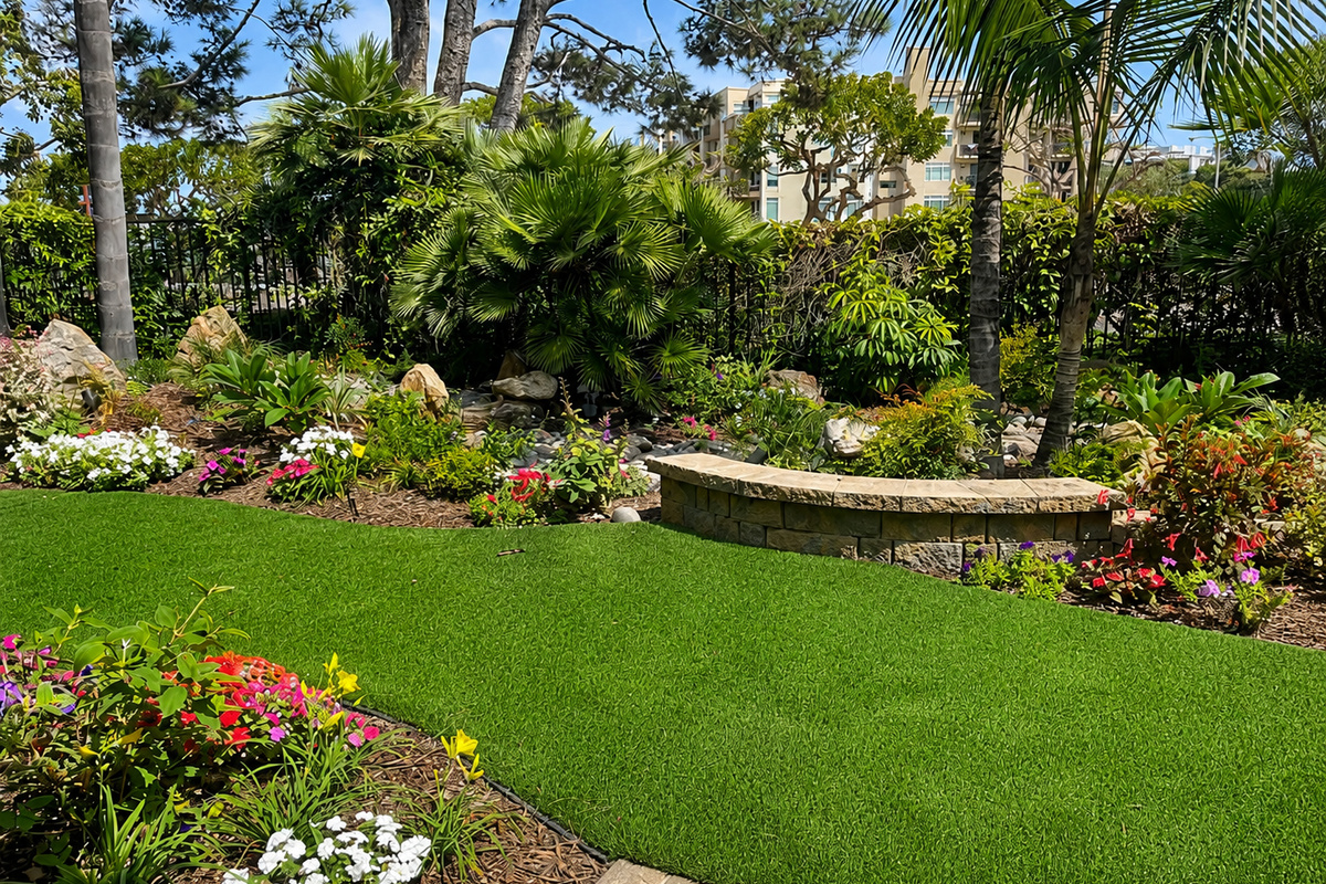 Comfortable outdoor space for relaxing