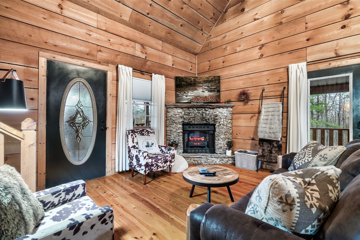 Kick back in the living room after hiking