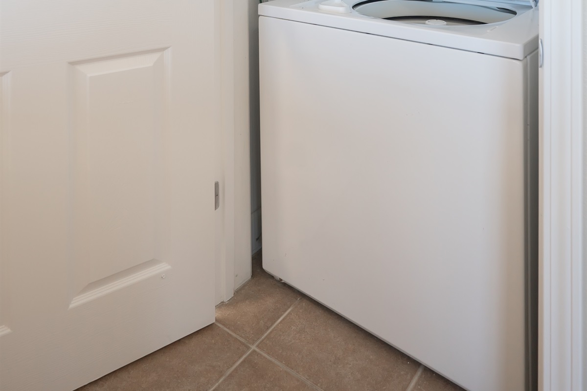 Laundry center inside the condo.