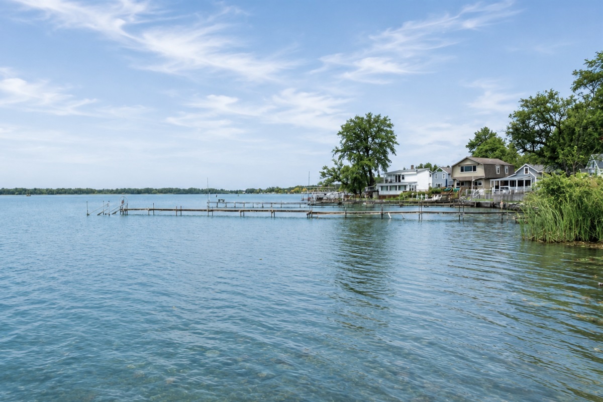 View from the dock