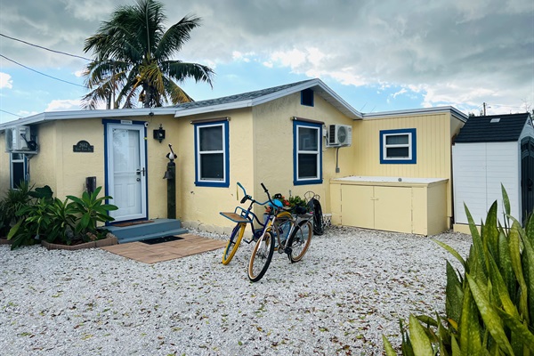 Be sure to go for a ride on one of the 4 bikes and work off the extra calories