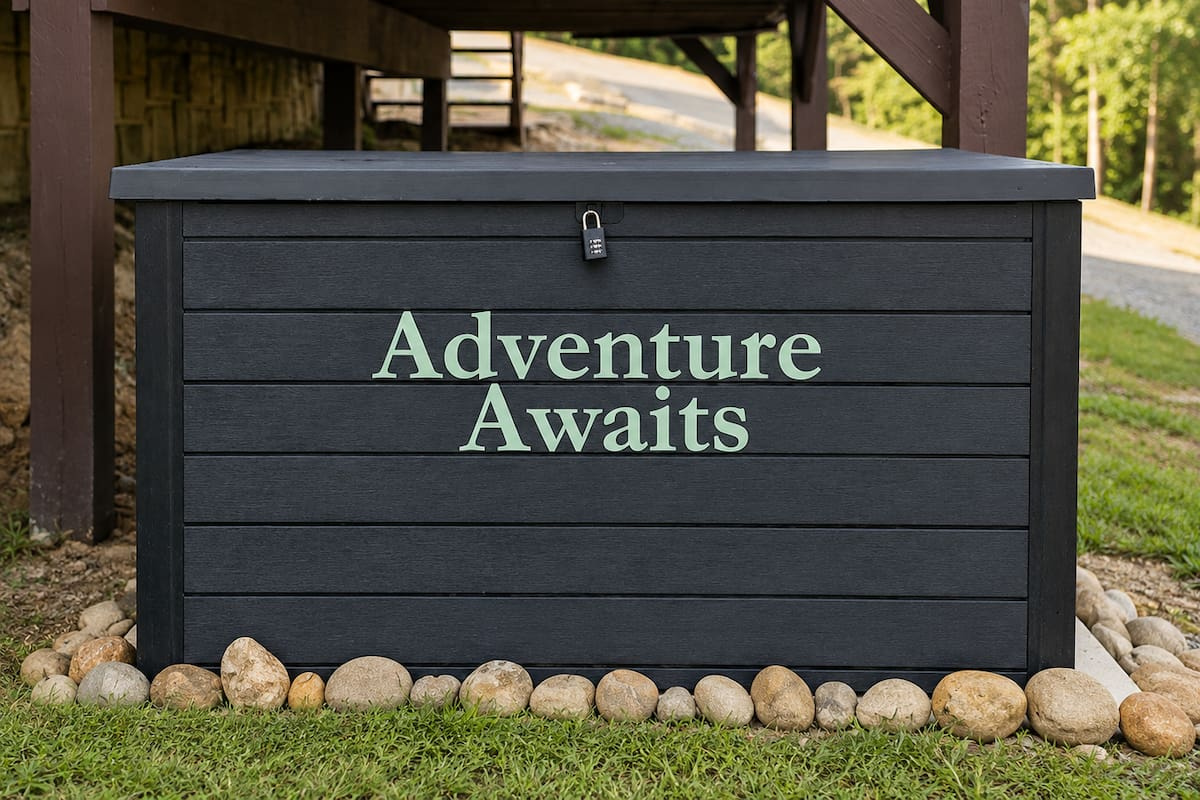Adventure awaits inside - our locked Adventure Box is filled with family fun for your stay. We'll send the access code the morning after you arrive.