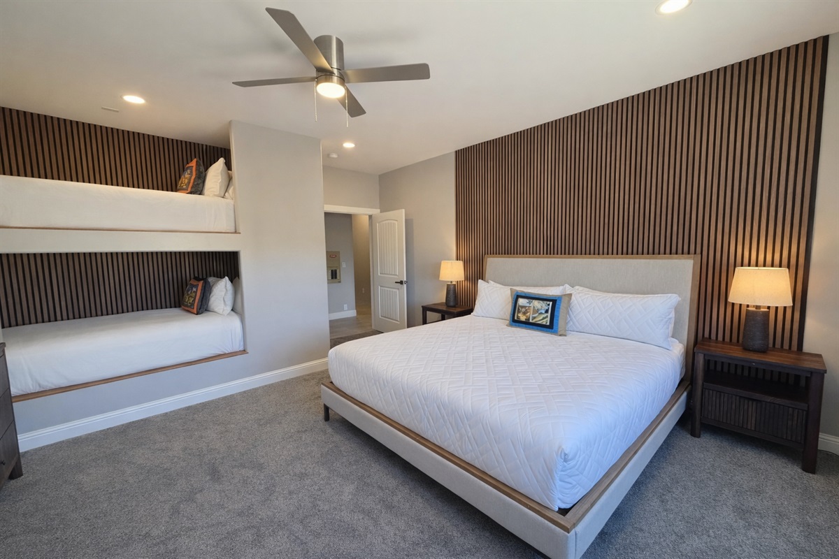 Guest Suite 5- King bed with XL Twin bunk