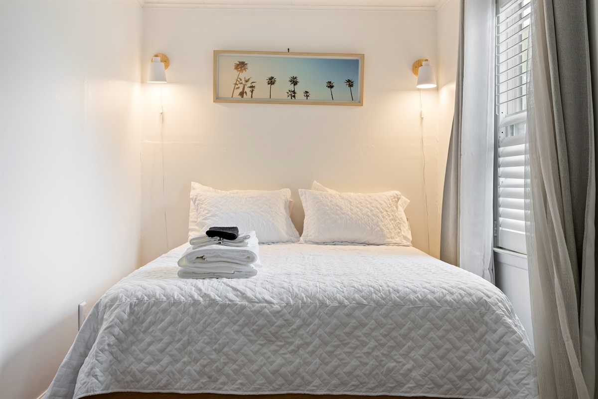 Bed linens provided