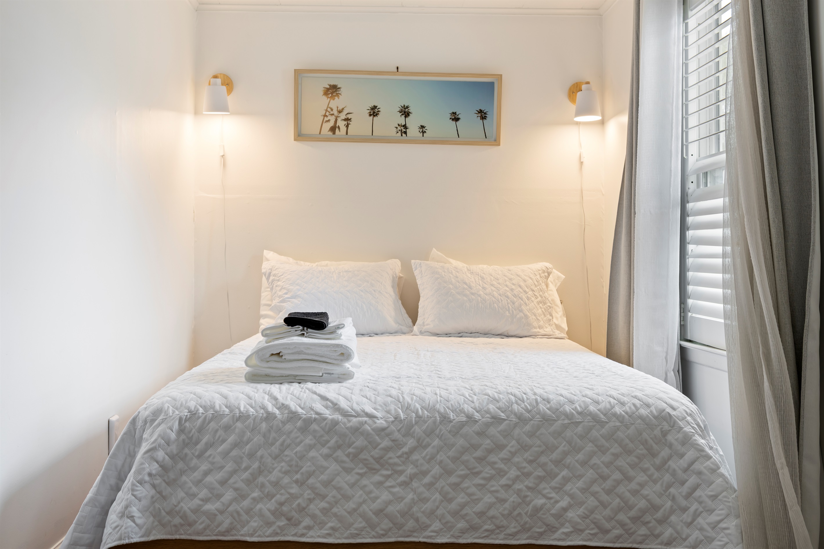 Bed linens provided