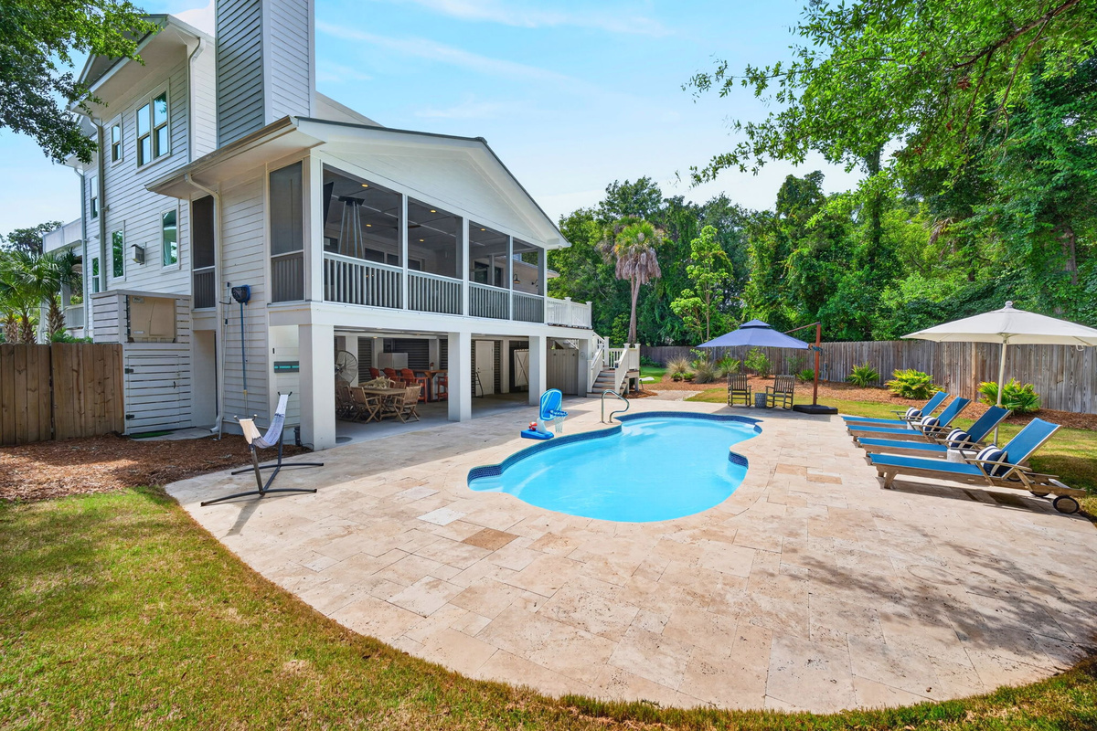 Private Pool | Driftwood Dreams | 105 Forest Trail | Isle of Palms, SC | IOP Escapes