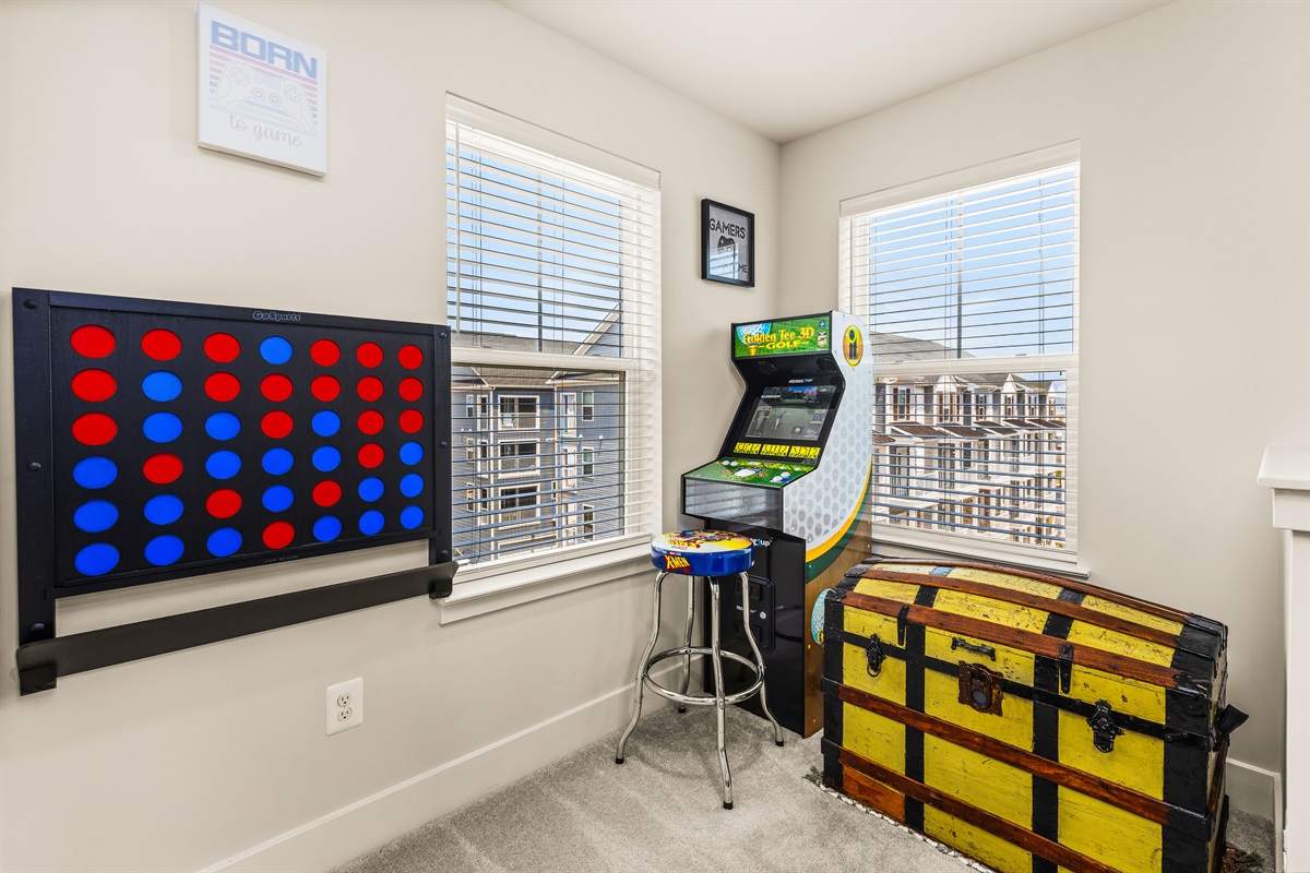 Connect 4, Golden Tee & Children's Books(in the chest)