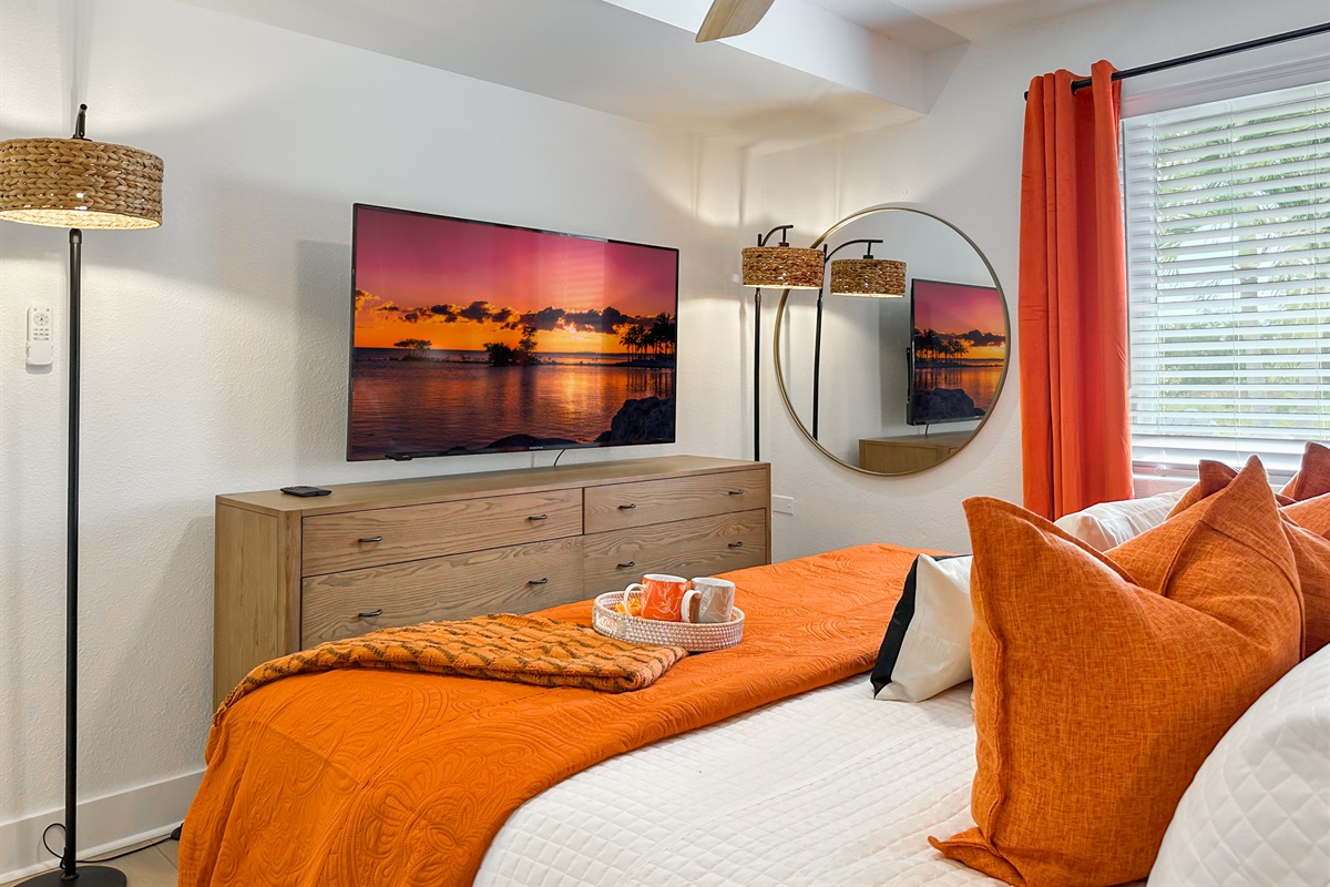 And a Smart TV and a dresser.