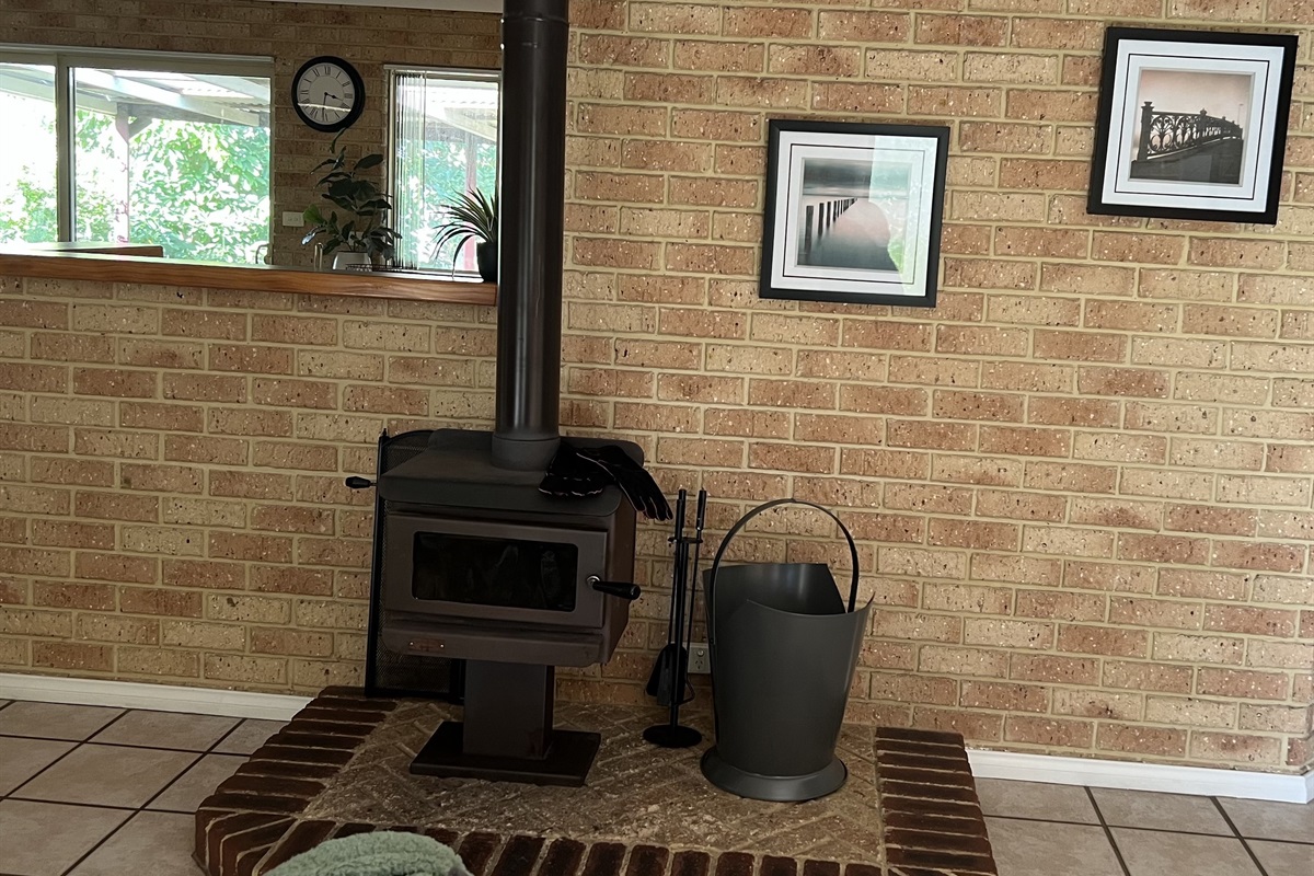 Cozy wood fireplace - BYO Wood