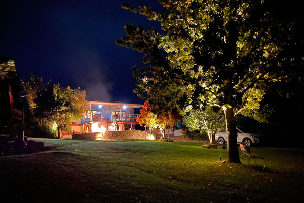 Mood illuminations for a relaxing summer's evening outside 