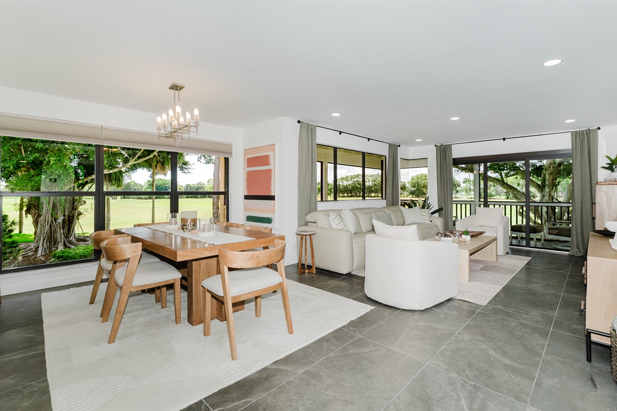 Open-concept dining area that connects seamlessly to the kitchen and living room. Ideal setup for gathering, dining, and creating lasting memories.