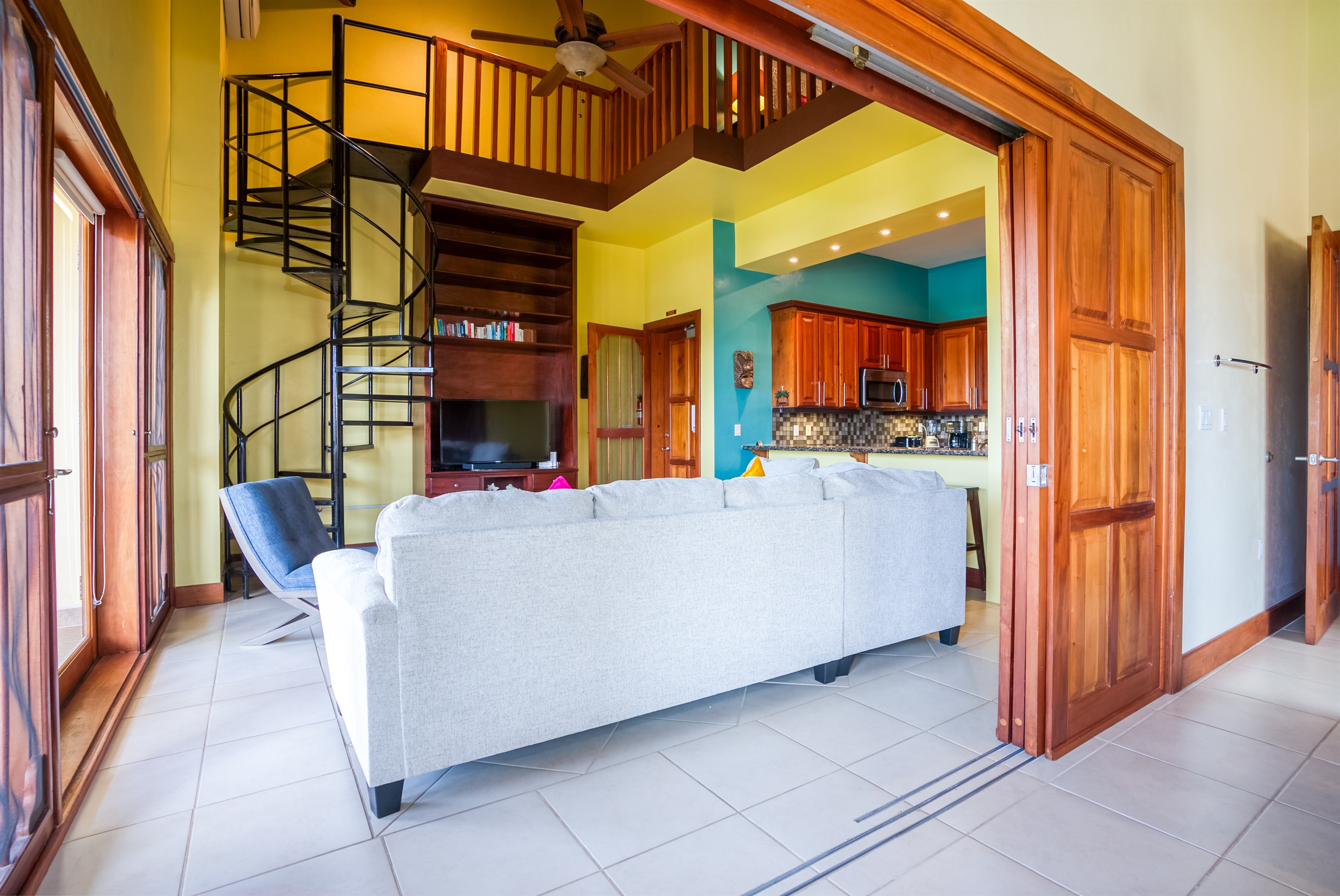 Spiral Staircase to Loft Bedroom 3