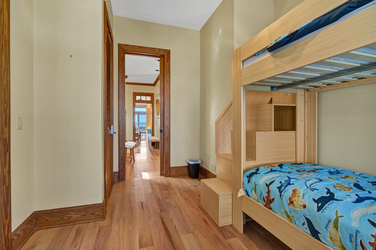 Grandchild/Child Bunk Bedroom off of Main Bedroom 1 Downstairs