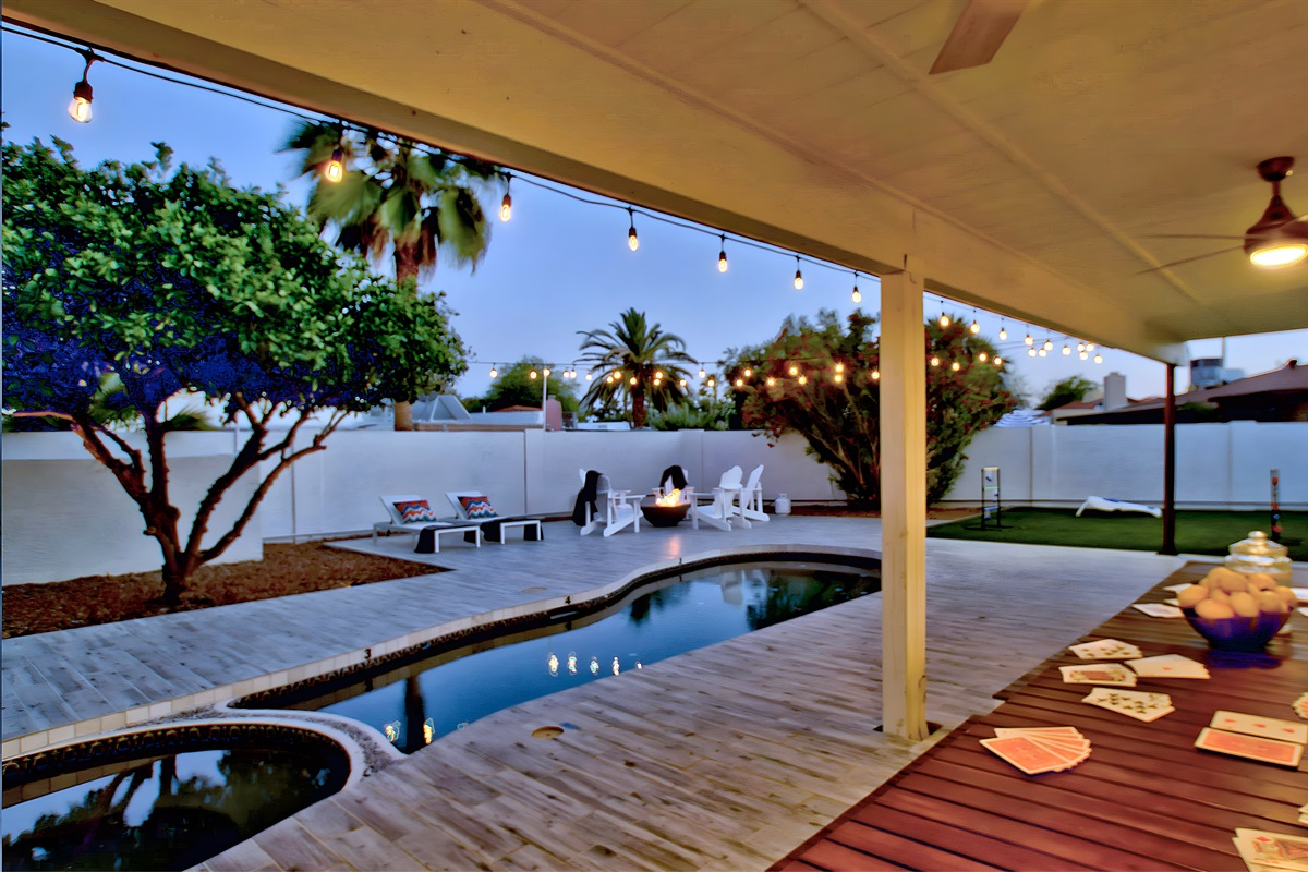 Large al fresco dining table