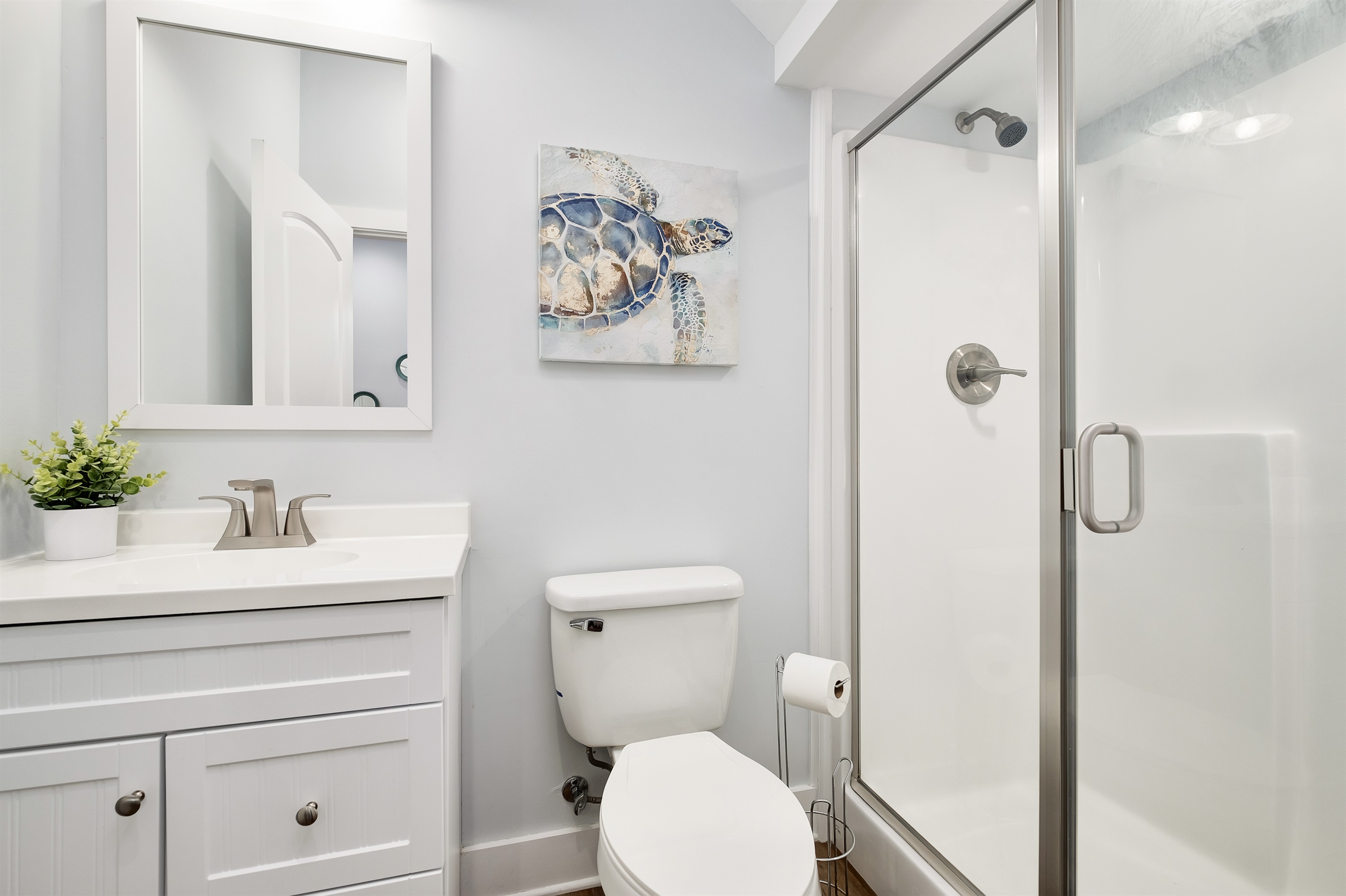 Bathroom #1 - Wash your troubles away in the lovely 3-piece bathroom.