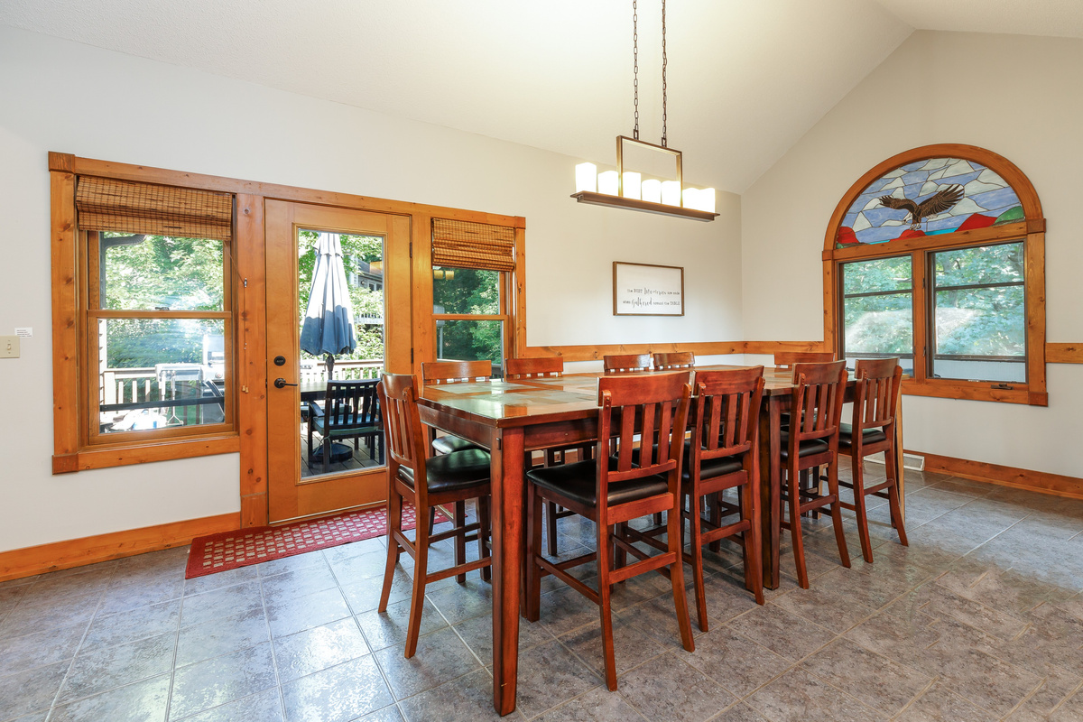 Dining room - accommodates 10 + 4 at breakfast bar