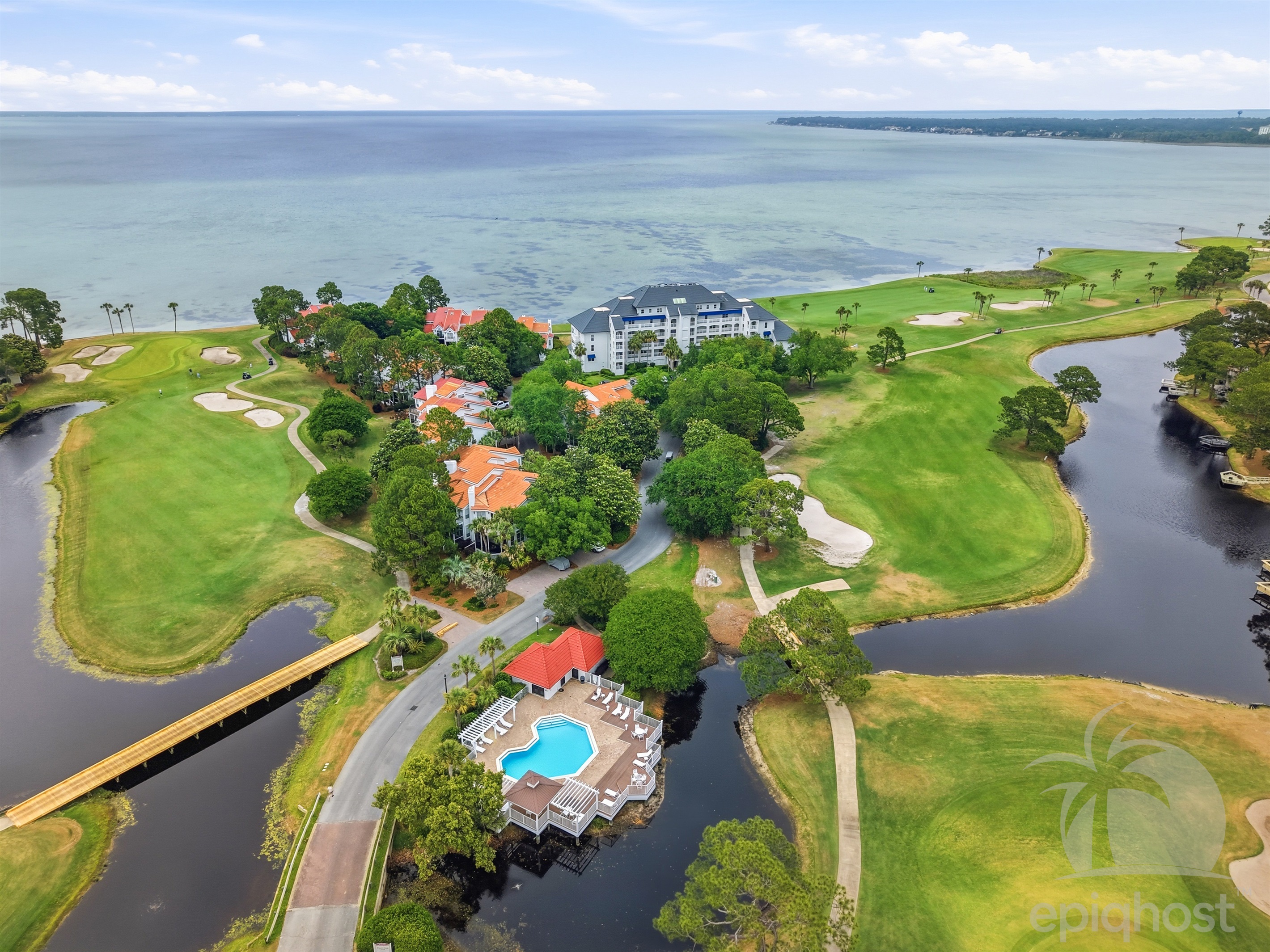 Aerial view of The Players Club community