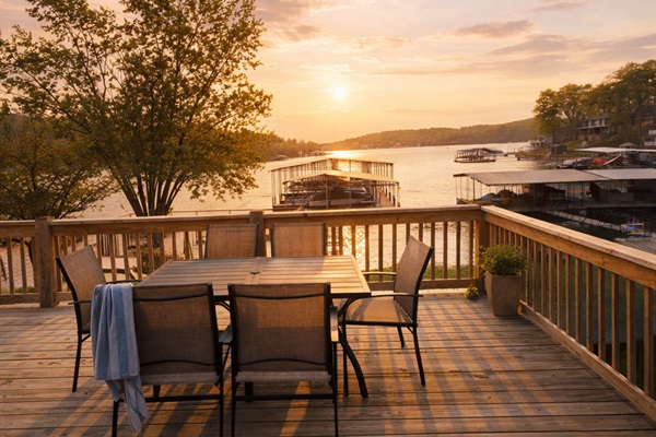 Beautiful views from the deck