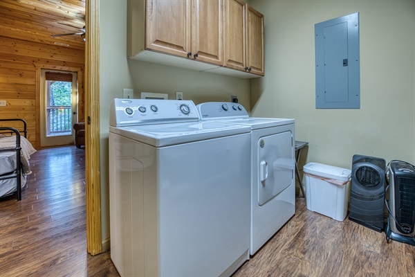Guest access to full washer and dryer