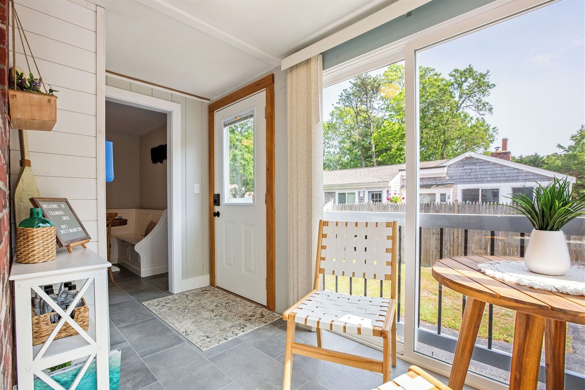 A perfect place to take in the quiet and beautiful neighborhood!