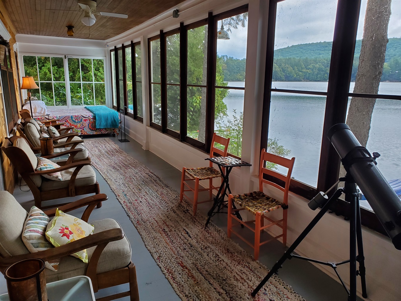 Wow what an awesome view - from sun porch on lakeside of main house.