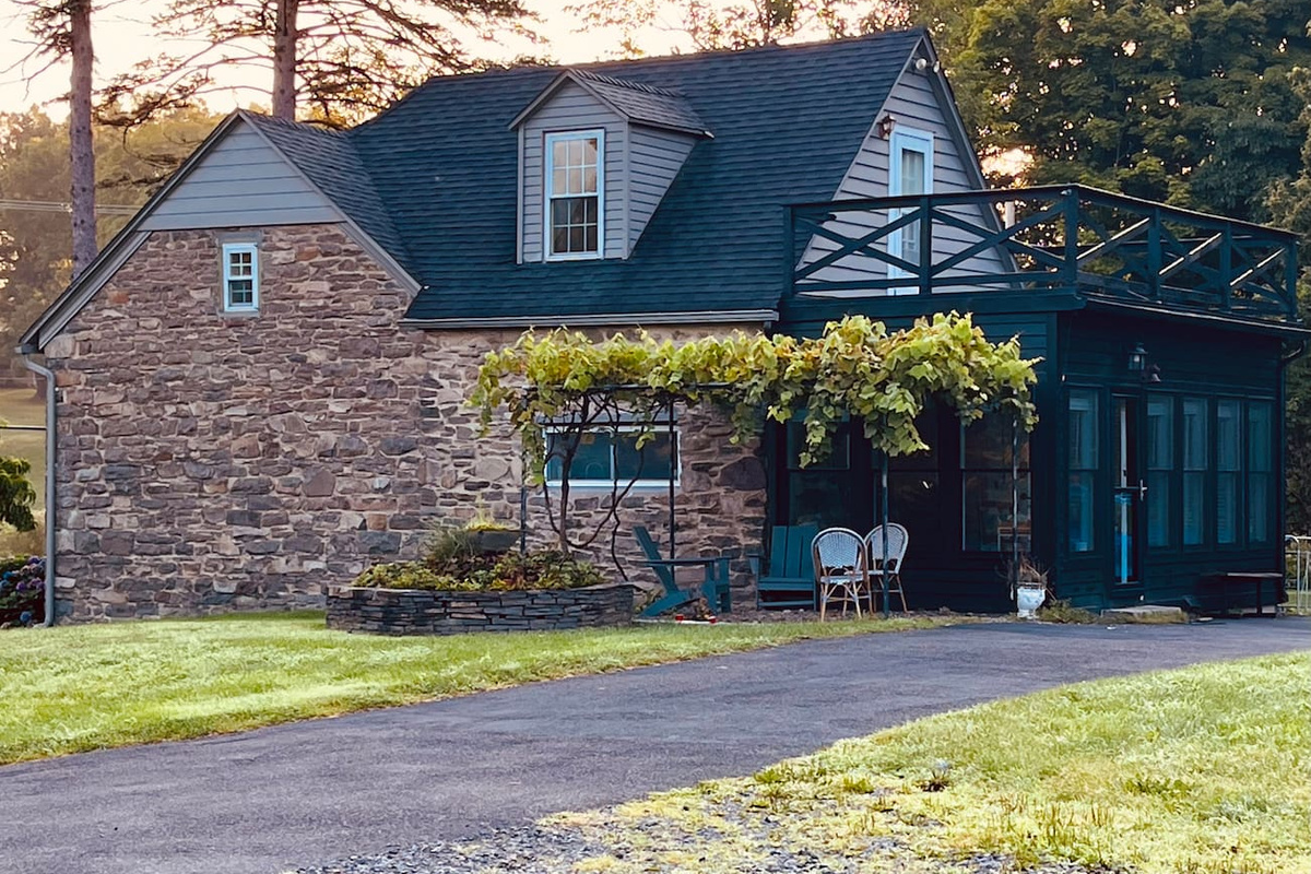 The original farmhouse has grown with additions added by each generation since the 1700s  