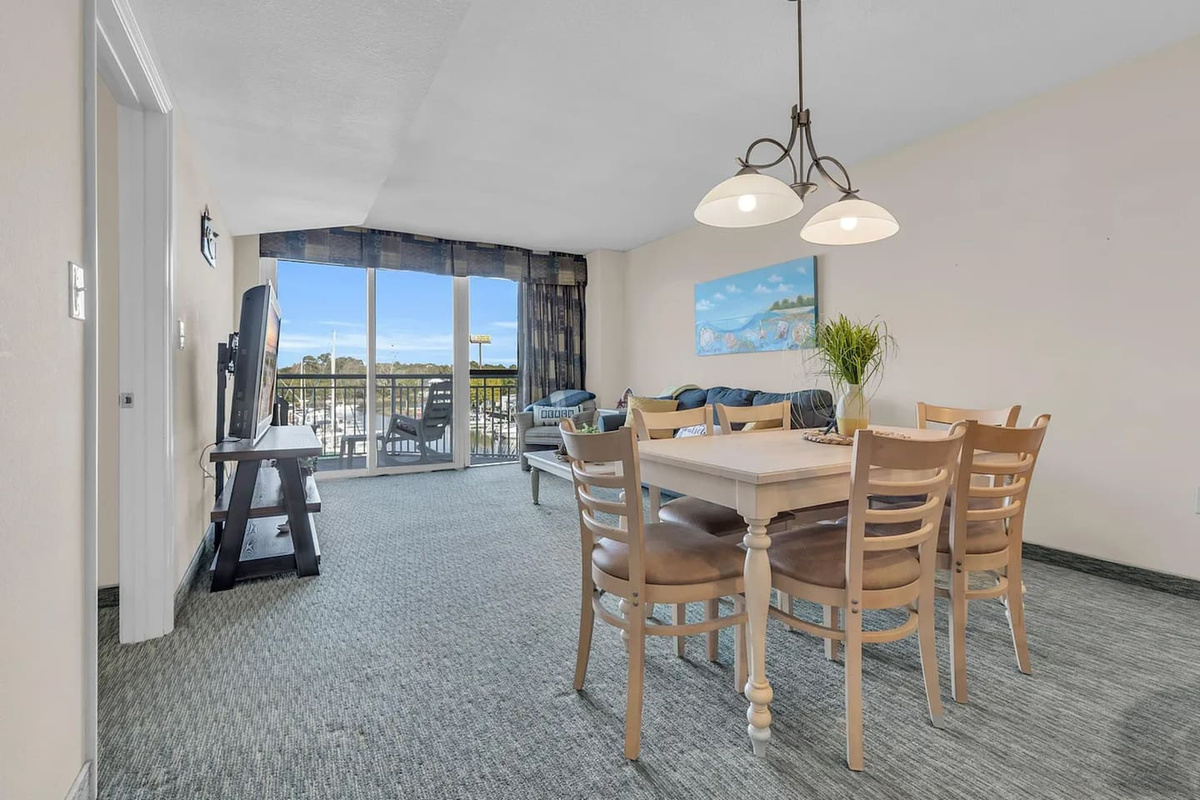 Stylish dining area
