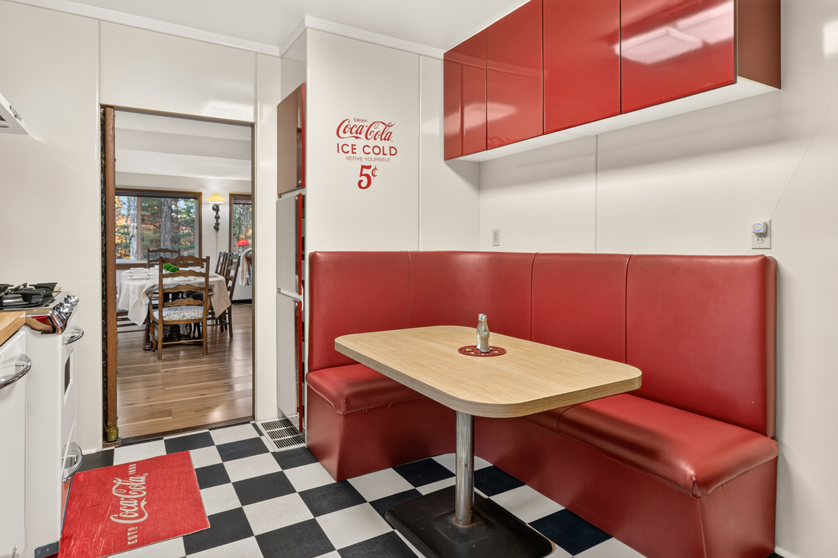 Main house- dining table in kitchen