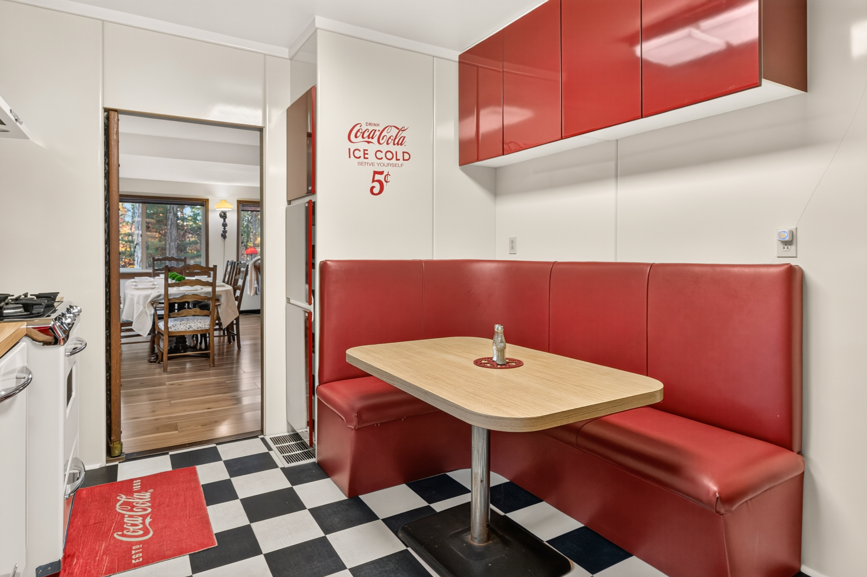 Main house- dining table in kitchen